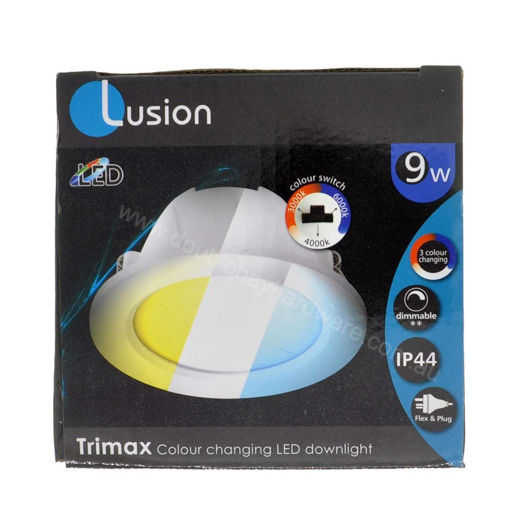 Lusion Trimax Colour Changing LED Downlight 9W IP44 90mm 50080