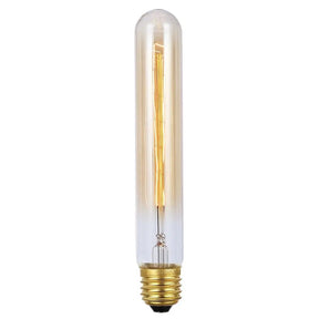 Vintage-style light bulb on a white background