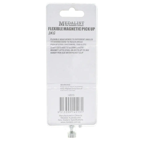 Medalist flexible magnetic pickup packaging on a white background