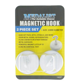 Medalist magnetic hook 2-piece set packaging on a white background