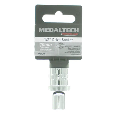 1/2" drive socket with Medaltech packaging on a white background