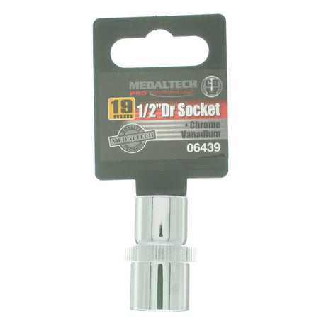 1/2" Dr Socket on Medaltech packaging with a white background