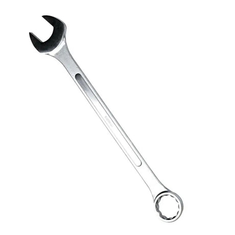 Metal wrench on a white background