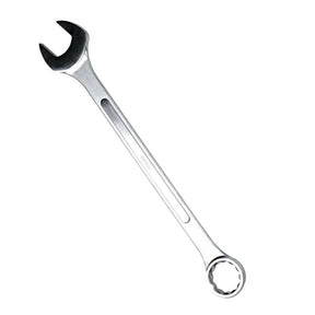 Metal wrench on a white background