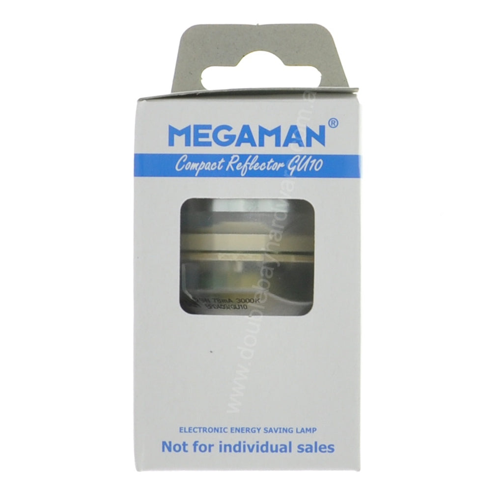 MEGAMAN Compact Reflector Light Bulb GU10 240V 9W W/W BR0409