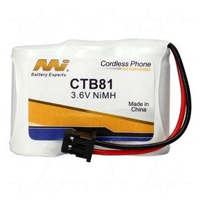 Battery pack with 'MMI Battery Experts' branding on a white background