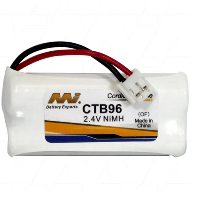 Battery with 'MII Battery Experts' branding on a white background
