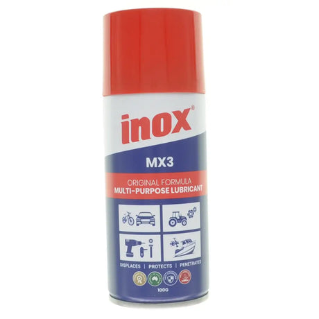 Inox MX3 multi-purpose lubricant spray can on a white background