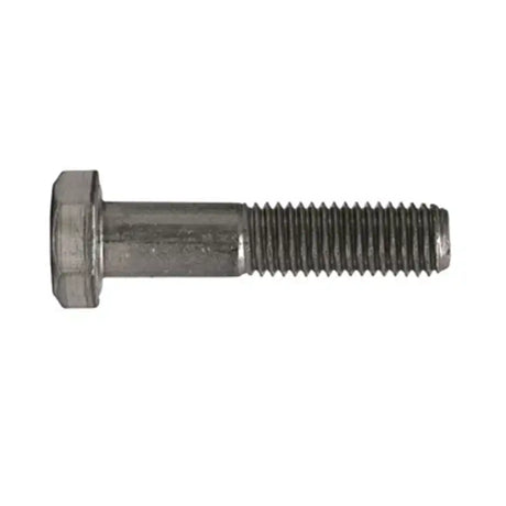 Metal bolt on a white background