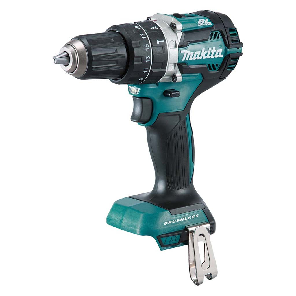 Makita 18V Brushless Heavy Duty Compact Hammer Driver Drill Skin
