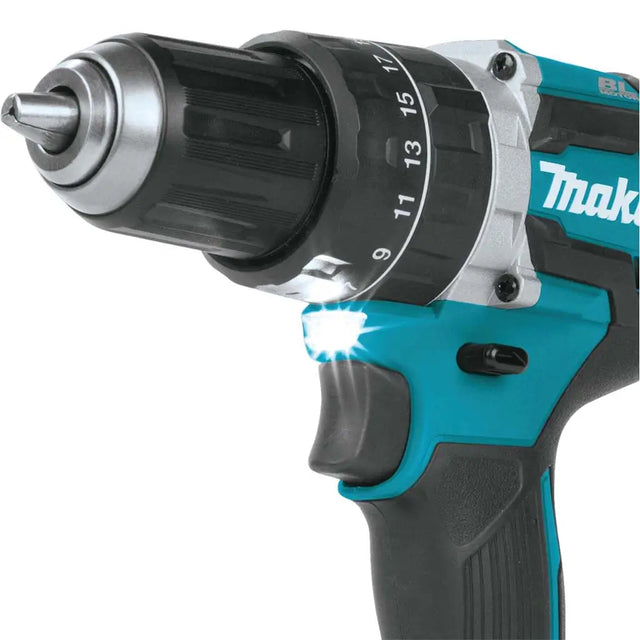 Makita drill with a white background