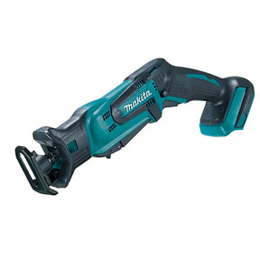 Makita cordless reciprocating saw with a teal and black body, shown from a three-quarters angle on a solid white background.