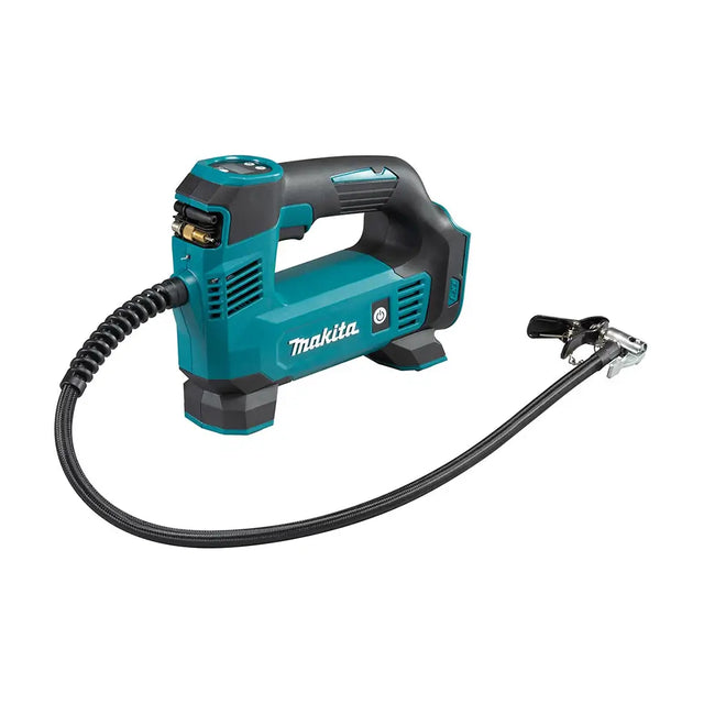 Makita air compressor on a white background