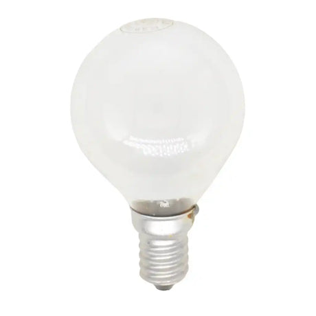 frost light bulb on a white background