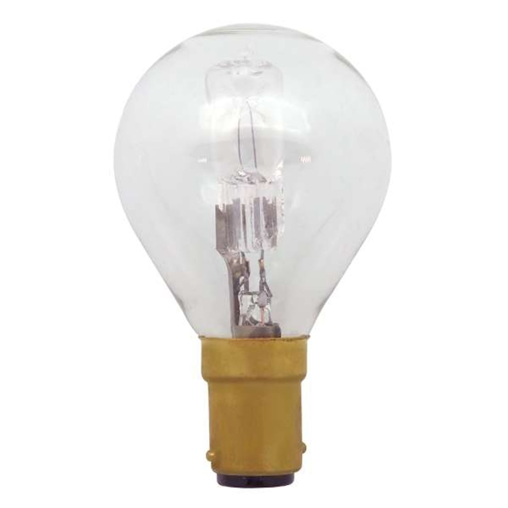 Marden Design Fancy Round Halogen Light Bulb B15 240V 28W(40W) Clear