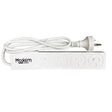MaxEm 4 way Power Board 10A With Overload Protection White ELS-0164