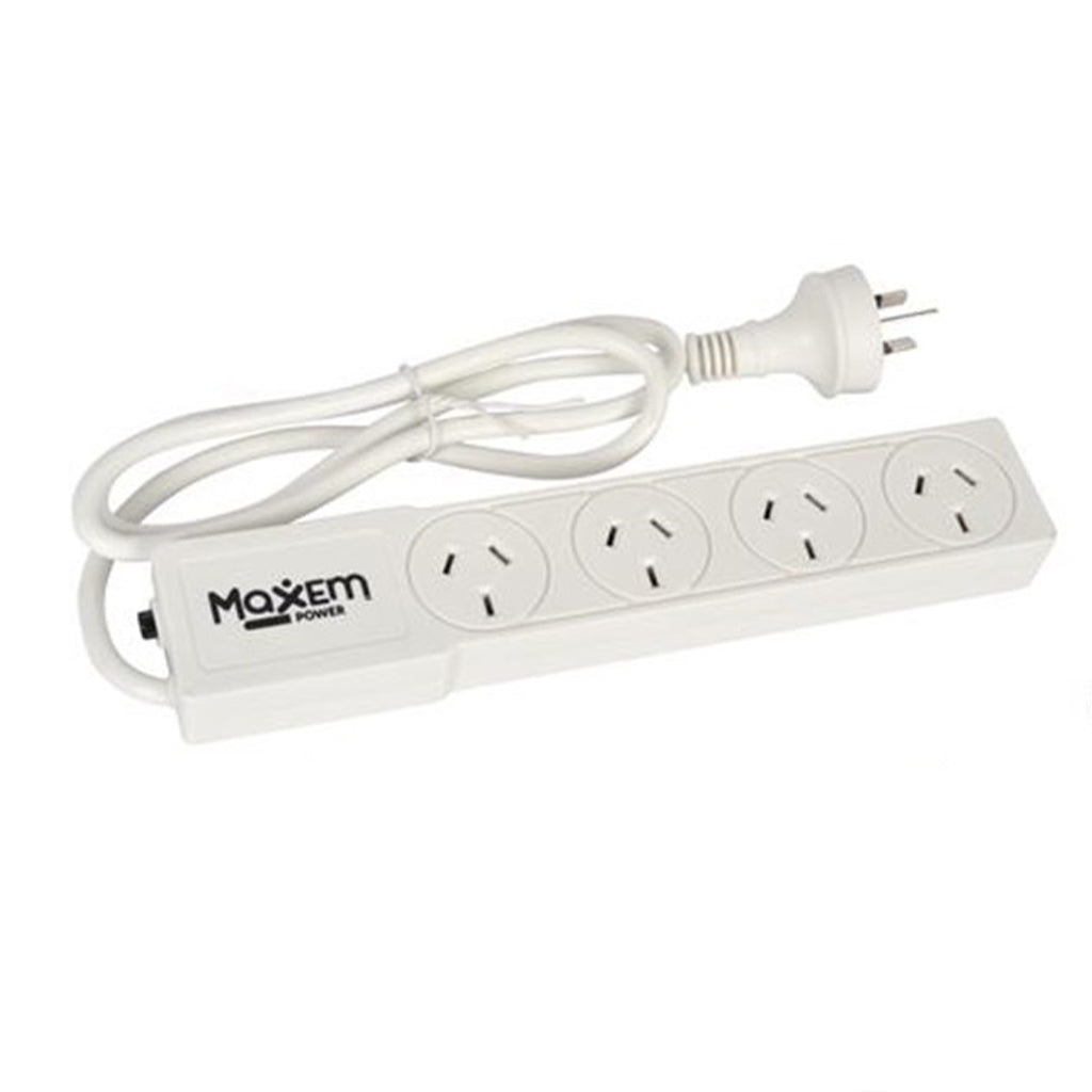 Maxem MaxEm 4 way Power Board 10A With Overload Protection White ELS-0164 ...