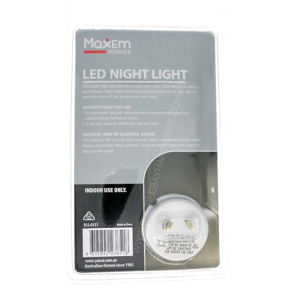 MaxEm LED Night Light 240V ELS-0151