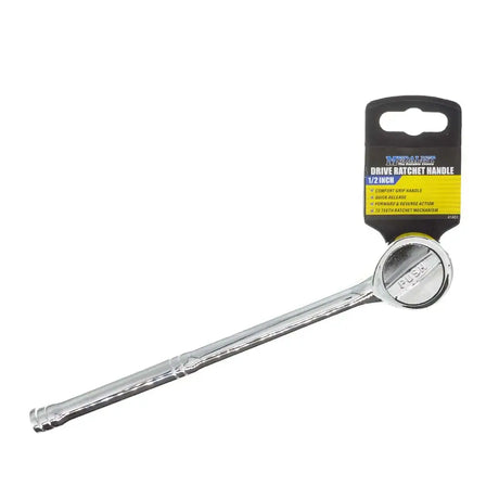 Drive ratchet handle with packaging on a white background