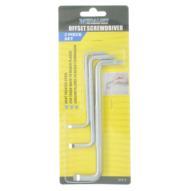 Medalist Offset Screwdriver 3Pcs 02315