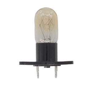 Light bulb with black base on a white background