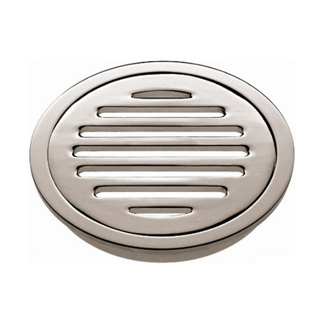 Mildon Round Grate Light Brass Lug Lock in Chrome 100mm 11052T