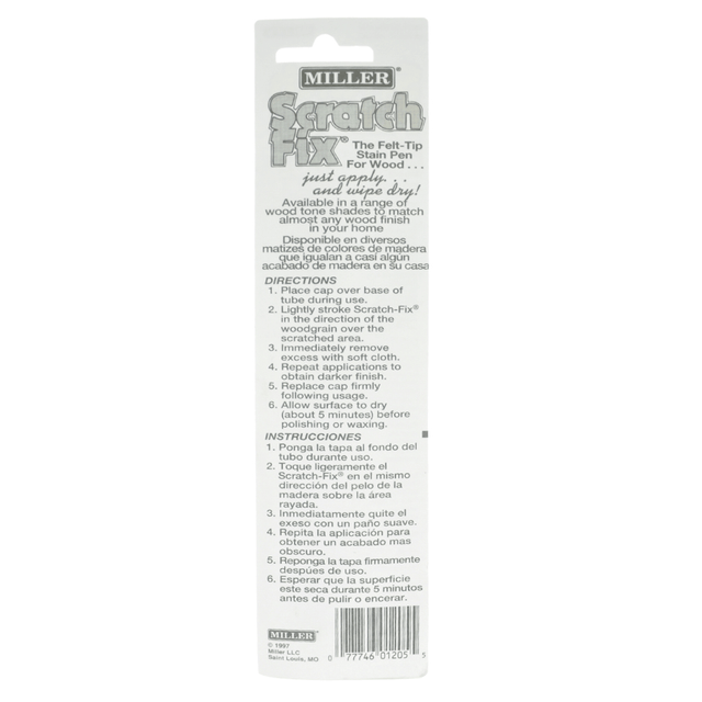 Miller Scratch Fix packaging with text on a white background