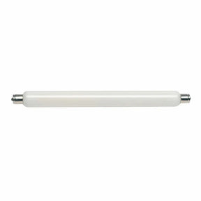 Long cylindrical object with metallic ends on a white background