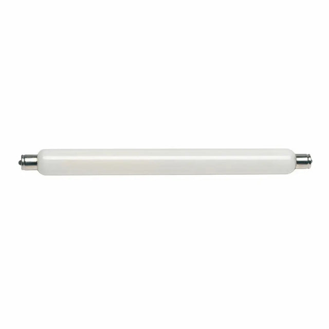 Long cylindrical object with metallic ends on a white background