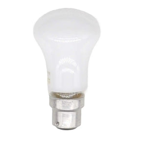 White light bulb on a white background