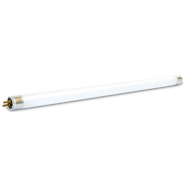 White fluorescent light bulb on a white background