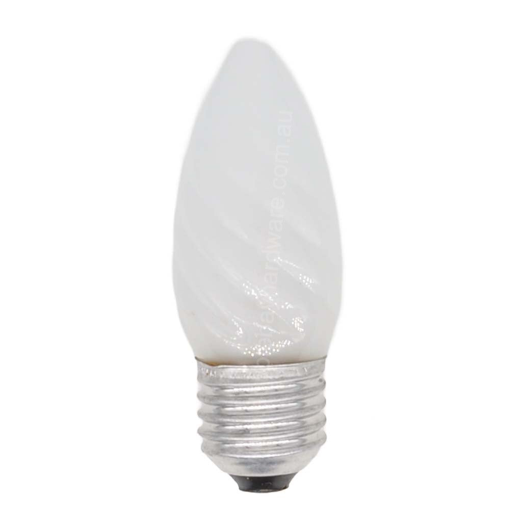 Mirabella Twisted Candle Incandescent Light Bulb E27 240V 40W Frosted
