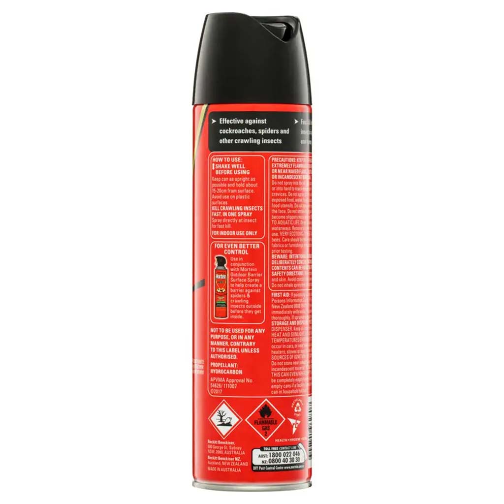 Mortein Fast Knockdown Crawling Insect Killer Odourless 350g