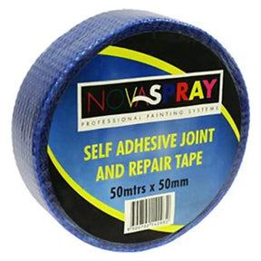 Roll of Novaspray self-adhesive joint and repair tape on a white background