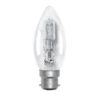 Clear light bulb on a white background