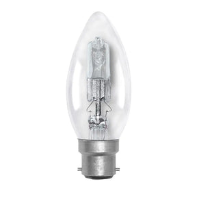 Clear light bulb on a white background