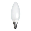 White LED light bulb on a white background