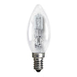 Clear light bulb on a white background