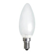 White LED light bulb on a white background