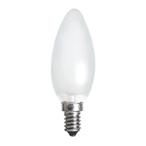 White LED light bulb on a white background
