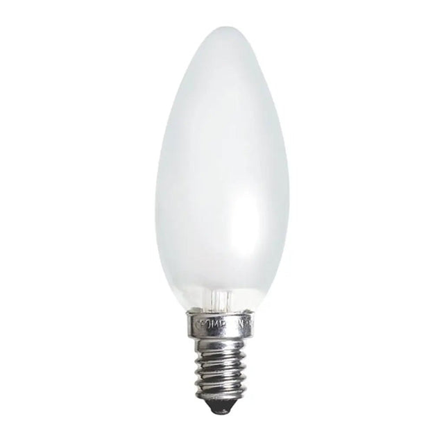 White LED light bulb on a white background