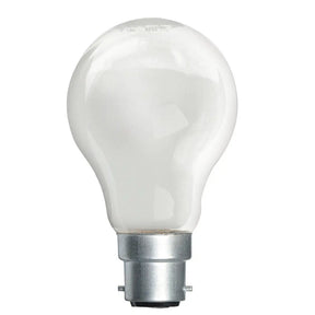 Clear light bulb on a white background