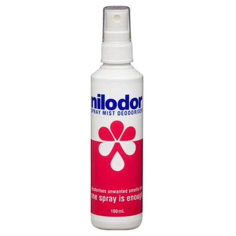 Philodora spray mist deodorizer bottle on a white background