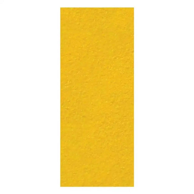 Yellow textured rectangular card on a white background