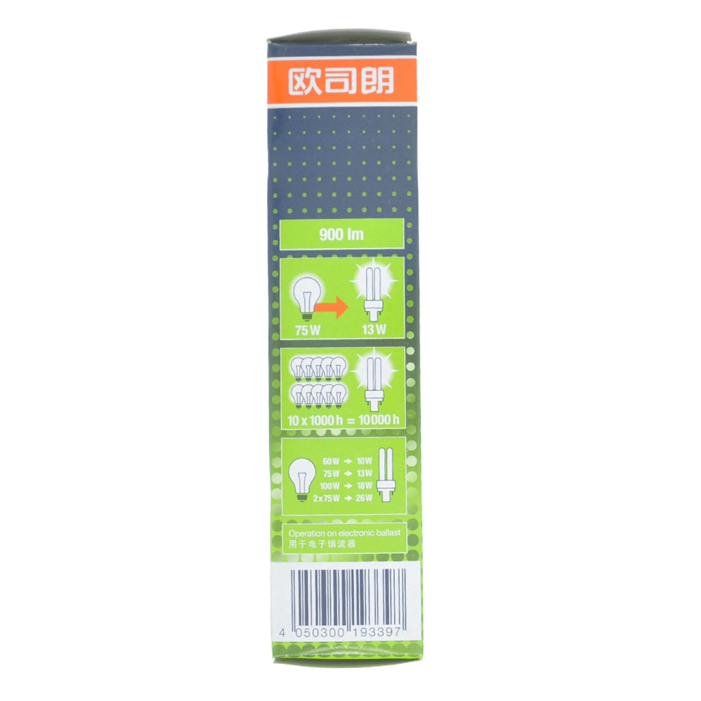 OSRAM DULUX D/E Compact Fluorescent Light Bulb G24q-1 13W/840