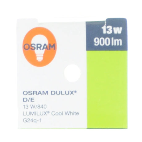 OSRAM DULUX D/E Compact Fluorescent Light Bulb G24q-1 13W/840