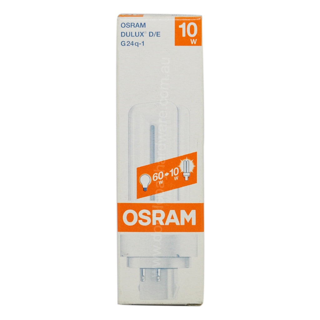 OSRAM DULUX D/E Energy Saving Light Bulb G24q-1 10W C/W 909000