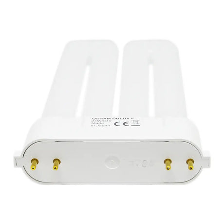 Osram Dulux F CFL 2G10 bulb on a white background