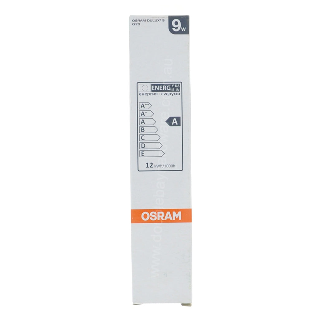 OSRAM DULUX S Energy Saving Light Bulb G23 9W W/W 4877