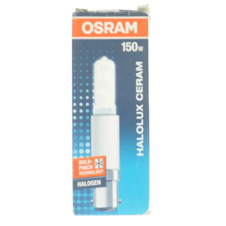 OSRAM Halolux Ceram light bulb packaging on a white background